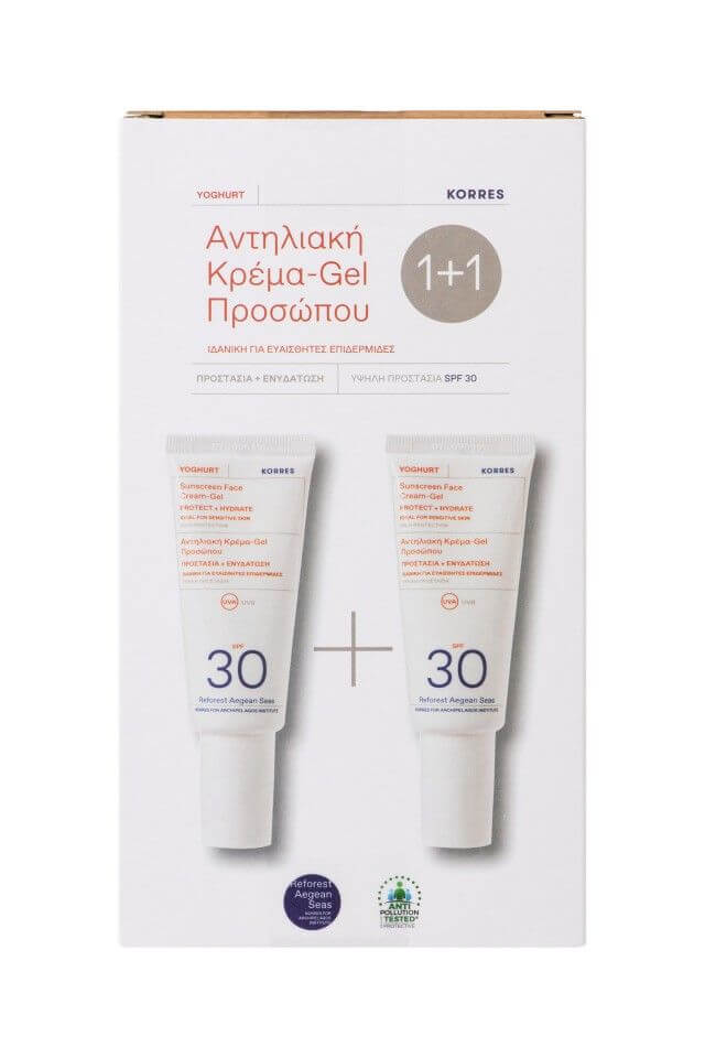 Sunscreen Face Cream-Gel 30SPF 1+1