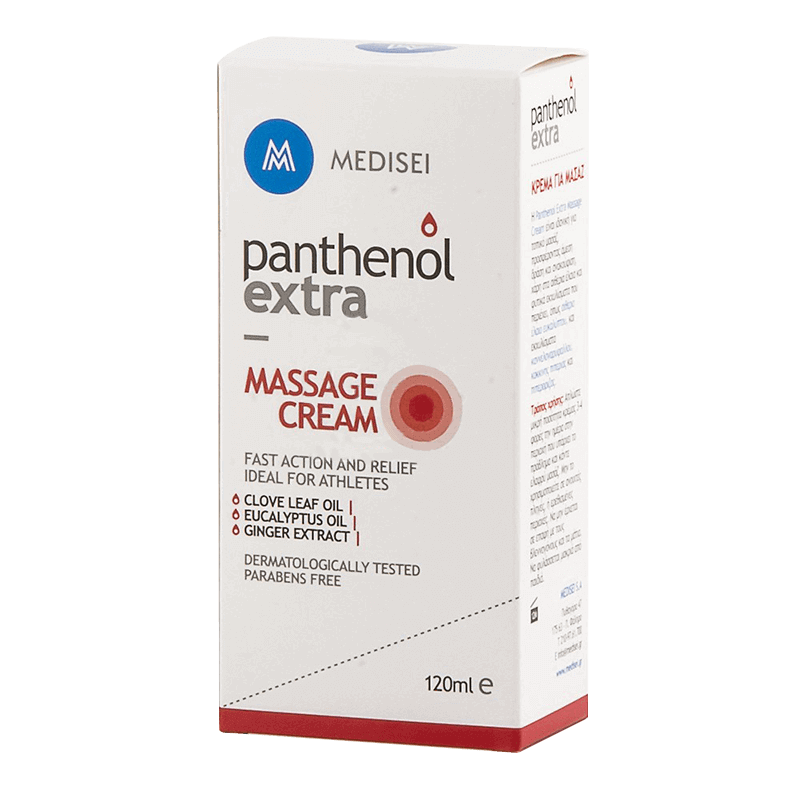 Panthenol, massage cream
